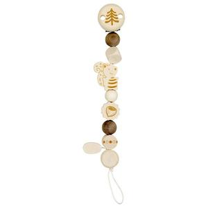 Attache Sucette en bois naturel Écureuil Heimess - Accessoire Bébé