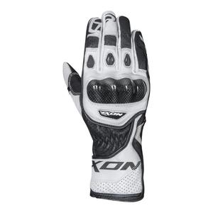 Gant أ tأ cuir Ixon RS Circuit-R blanc/noir- 3XL
