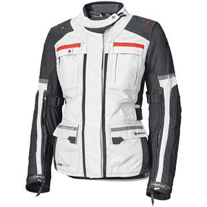 Held Carese Evo GTX Veste textile de moto de dames, gris-rouge, taille XL pour Femmes