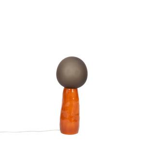 KOKESHI SMALL-Lampe de sol Verre/Céramique H75cm Marron