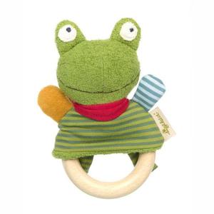 Hochet anneau bois Sigikid Grenouille Green 15 cm - Hochet bois