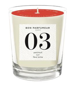 Bon Parfumeur - Bougie parfumée 03 Patchouli, Cuir et Fèves de Tonka