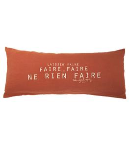 Bed and Philosophy - Coussin Smoothie Terre Brulée 30 x 70 cm - Marron