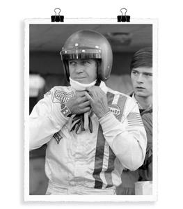 Image Republic - Affiche Steeve MC Queen 2 56 x 76 cm - Noir