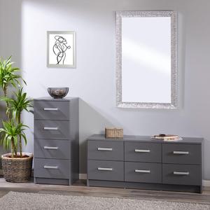 ZEINE - Pack Rangement avec Meuble à Tiroirs et Commode Basse