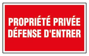 Novap Panneau De Signalisation Rectangulaire Novap - Propriété Privée - Défense D'entrer