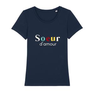 T-shirt Femme - Sœur D'amour - Navy - Taille XXL