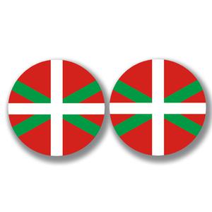 2 badges adhésifs, Pays Basque, Euskal Herria