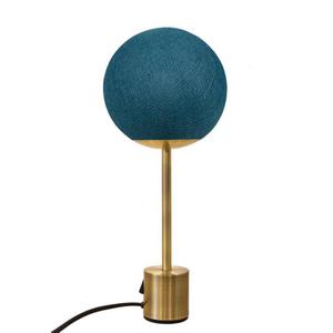 APAPA-Lampe à poser globe tissé H40cm Bleu