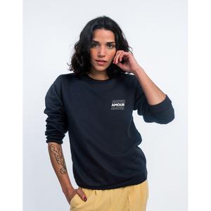 Sweat Femme - Amour Cœur - Navy - Taille S