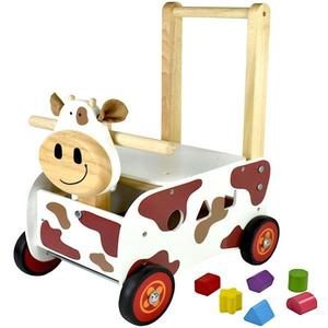 Chariot de marche en bois 3 en 1 Vache Clara Montbéliarde I'm Toy -