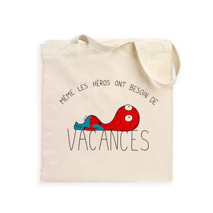 Totebag Heros Vacances Spider - Naturel - Taille TU