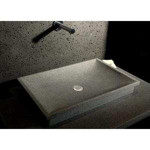 Vasque en pierre naturelle A poser 60x40 granit vA ritable DUNE