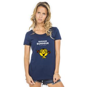 T-shirt Femme - Madame Bonheur - Navy - Taille S