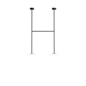 IHANA-Suspension LED 2 lumières Dimmable H150cm Blanc
