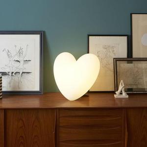 LOVE-Lampe à poser Coeur H40cm Blanc