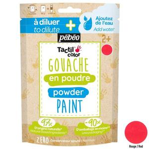 Peinture enfant Gouache en poudre Tactilcolor 100g Rouge Pébéo - Go