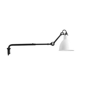 Lampe Gras N°203-Applique télescopique Noir L49-76cm Blanc