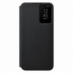 Samsung - Etui Avec Coque Arrière Intégrée Clear View Cover - Couleur : Noir - Modèle : Galaxy S22+
