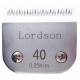 Tête de coupe N°40SS 0.25mm LORDSON, lame chirurgicale inox pour tondeuse PRO LORDSON/ANDIS/MOSER/OSTER