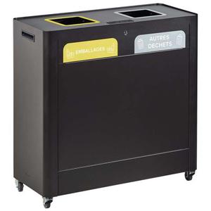Meuble tri-sélectif 2 X 60 litres - Version carénée