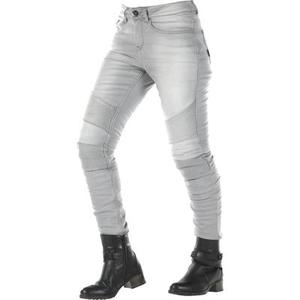 Overlap Stradale Jeans de moto de dames, gris, taille 28 pour Femmes