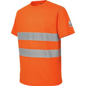 Tee-shirt de travail microporeux Würth MODYF haute-visibilité orange