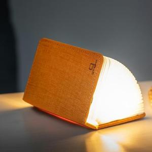 SMART FABRIC BOOKLIGHT MINI-Lampe à poser Lin H12.2cm Orange