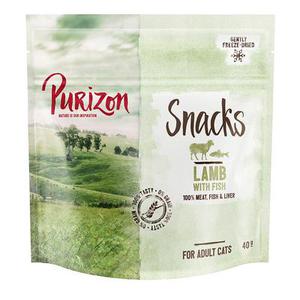 3x40g friandises Purizon sans céréales Agneau et poisson - Friandises pour chat
