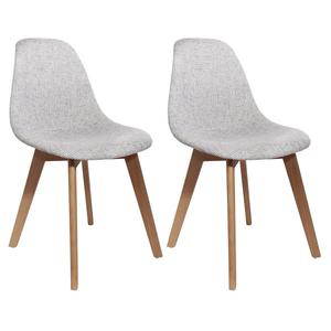 Stygn - lot de 2 chaises avec maille grise