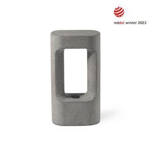 TOTEM-Borne d'extérieur LED 2700K Concrète H27cm Gris