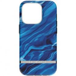 Richmond & Finch - Coque Rigide Blue Waves - Couleur : Bleu - Modèle : iPhone 14 Pro