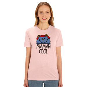 T-shirt Femme - Maman Cool - Rose Chiné - Taille M
