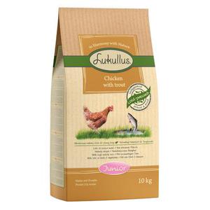 1,5kg Lukullus Junior poulet, truite - Croquettes pour chien