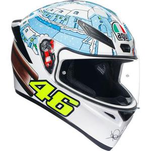 AGV K-1 S Winter Test 2017 Casque, blanc-bleu, taille M