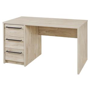 Natural - bureau 3 tiroirs aspect bois clair