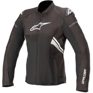 Alpinestars Stella T-GP Plus V3 Air Veste textile de moto dames, noir-blanc, taille L pour Femmes