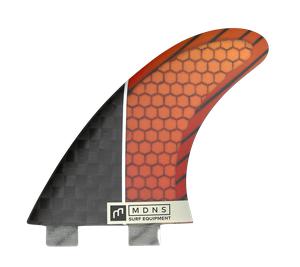 Dérives surf Thruster Control HoneyComb / Carbon - Orange Rouge