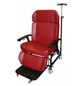 Fauteuil de repos à roulettes Quiego 3500 Fortissimo Prune Sans appui-jambes Sans appui-tête