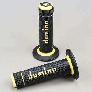 Poignées Domino A020 cross jaunes et noires