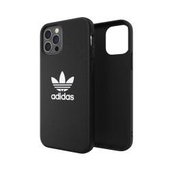 Adidas - Coque Semi-Rigide Iconic - Couleur : Noir - Modèle : iPhone 12 Pro