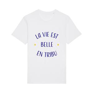 T-shirt Homme - La Vie Est Belle En Tribu - Blanc - Taille M