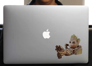 Sticker pour Macbook ou PC, Cool Baby Groot