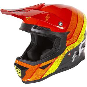 Freegun XP4 Stripes Casque de motocross, rouge, taille XL