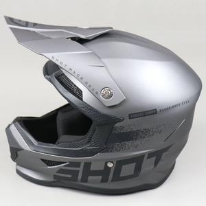 Casque cross Shot Furious Raw 2.0 gris et noir