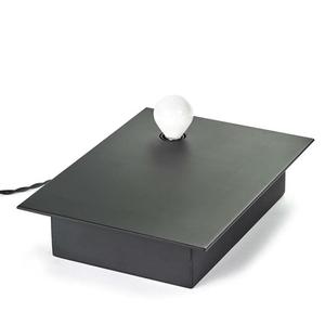 ESSENTIALS-Lampe à poser/Applique Métal L30cm Noir