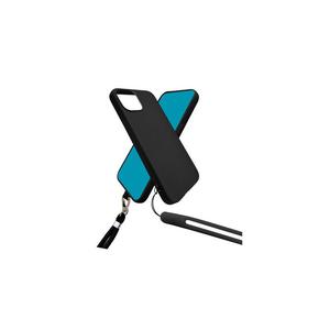 Jaym - Coque Souple Avec Cordon Nylon - Couleur : Noir - Modèle : Galaxy S23