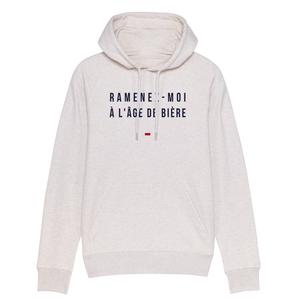 Hoodie Homme - Ramenez Moi A L'age De Biere - Blanc Chine - Taille L