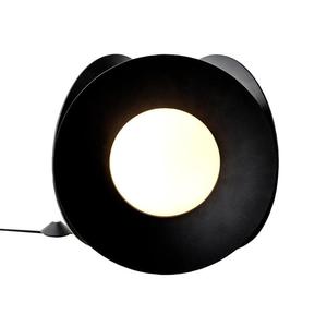 ARMEN-Lampe à poser avec Variateur Métal/Verre H31cm Noir
