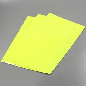 Stickers adhésifs vinyl Blackbird jaunes fluo perforés 47x33 cm (jeu de 3 planches)